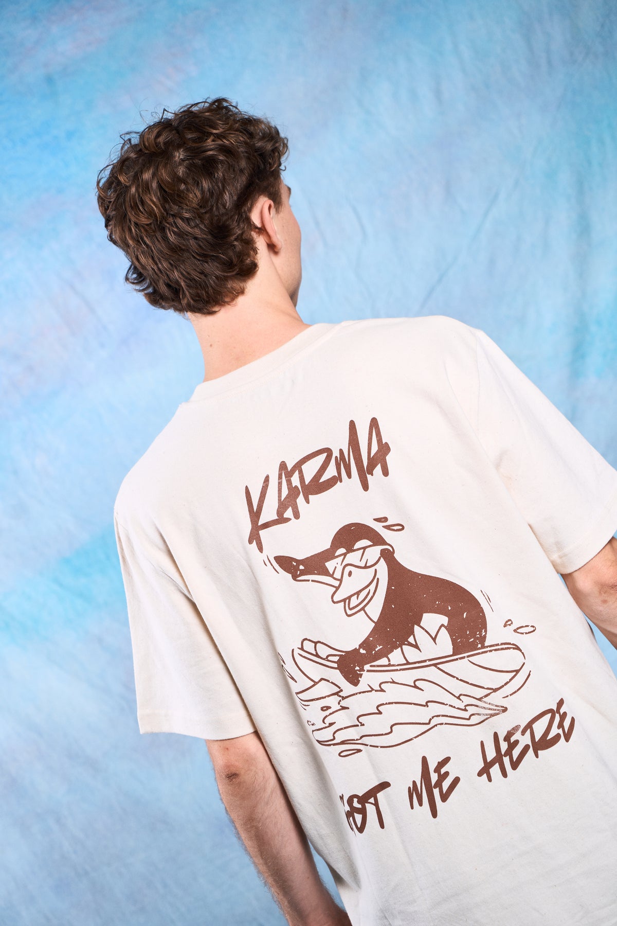 camiseta oversize streetwear unisex 215 GSM espalda The Penguin Crew